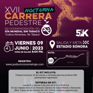 XVII Carrera Pedestre Nocturna "DÍA MUNDIAL SIN TABACO"