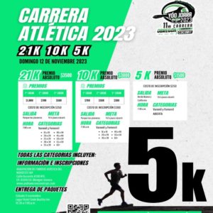 Donativo para 11° Medio Maratón Yo'o Joara 5K