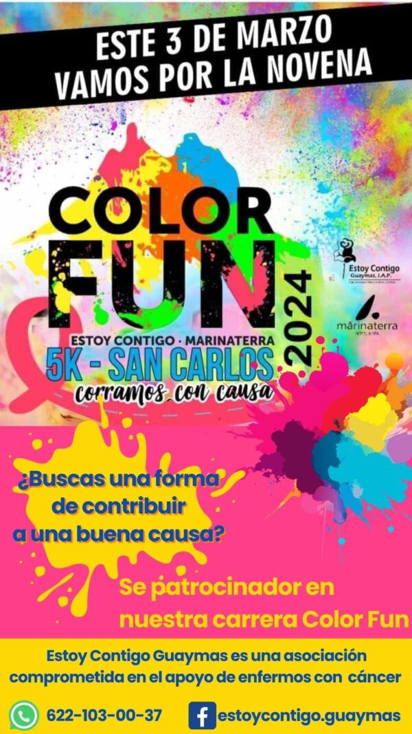 Pre-Registro 9na Carrera COLOR FUN - Estoy Contigo/Marinaterra 2024 - Image 3