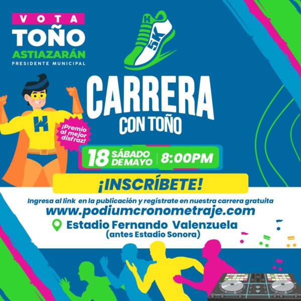 ¡Carrera con Toño! 5K Nocturna - Image 3