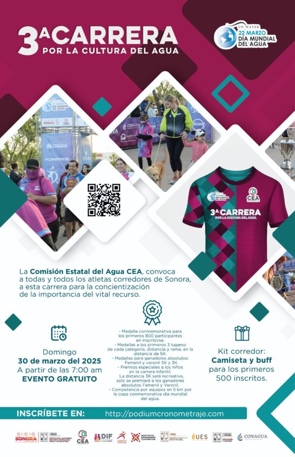 Inscripciones 3ra Carrera Por La Cultura Del Agua 2025 - Image 2